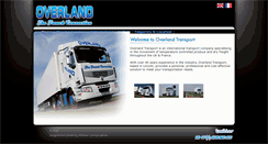 Desktop Screenshot of overland-transport.co.uk